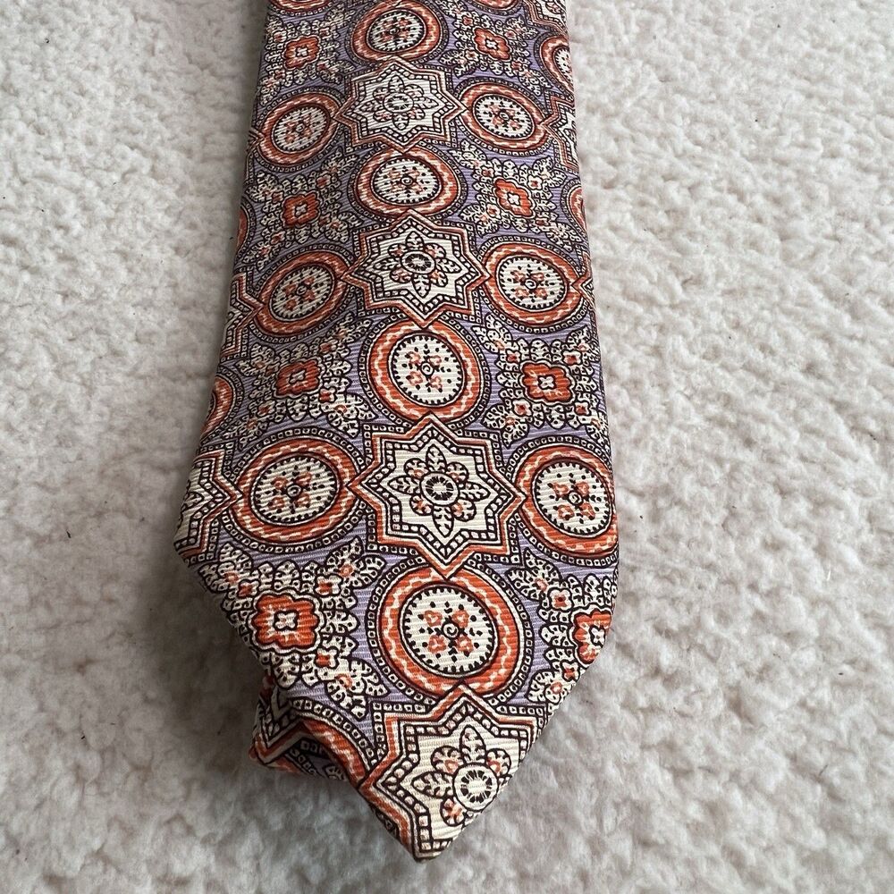 Polo Ralph Lauren Britches of Georgetown Bespoke Tie Orange Silk Made in England